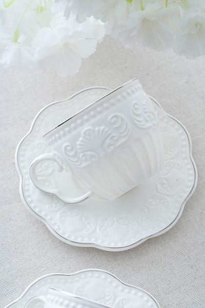 ACAR Fıona 6-Person Porcelain Teacup Set - 220 ml