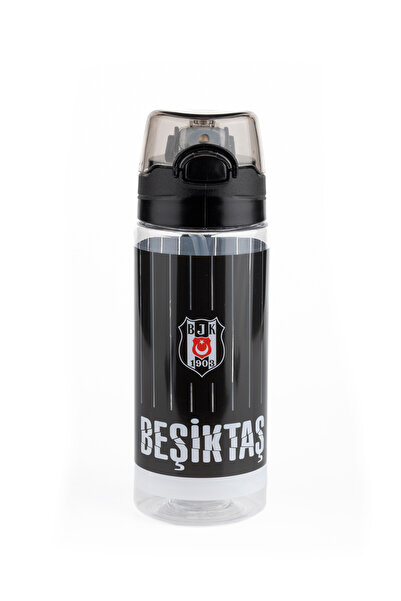 Beşiktaş Me Matara (Suluk) Plastik Beşiktaş İnce Çubuk Desenli 500 Ml 25371