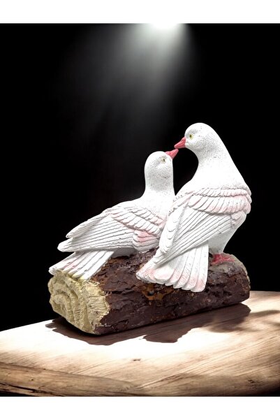 MEGA KANYON Özel Tasarım Büyük Boy Güvercin Çifti Biblosu | Dekoratif Heykel ...