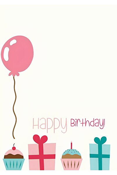 Rana İkra Art Balon Ve Hediye Paketi Temalı Doğum Günü Davetiyesi (25 Adet) (...