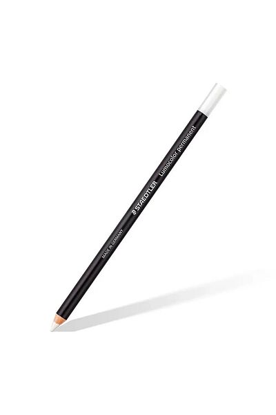 Staedtler Marker uscat rezistent la apă Lumocolor glasochrom, alb