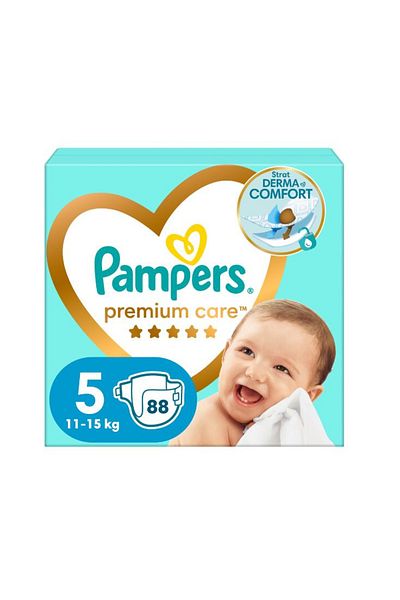 Pampers Scutece Premium Care Mega Box Mărimea 5, 11-16 Kg, 88 Bucăți