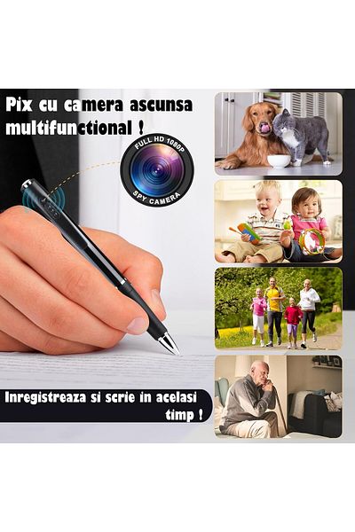REVOSE Spy Pen with 1080 Full HD Camera and Microphone, Recording, Photo, Spy Device with Hidden Camera