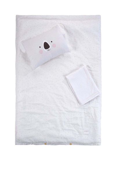 İrya Tiny Koala Organic Cotton Muslin Kids Duvet Cover Set