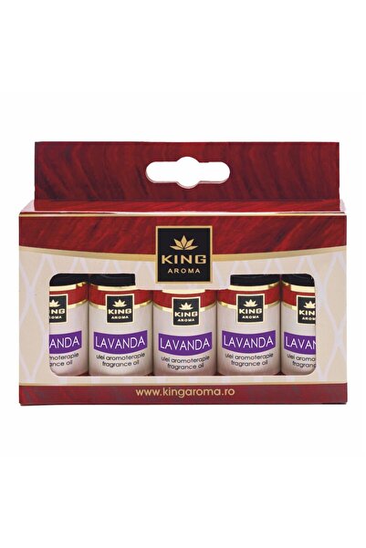 KingAroma Pachet 5 uleiuri parfumate aromaterapie KING Aroma® LAVANDA, 10ml