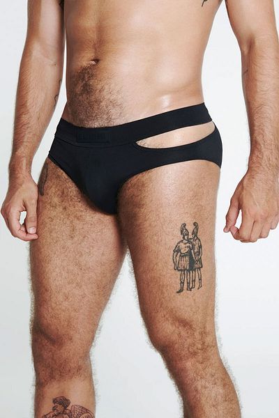 LOUIS GABRIEL NOUCHI BRIEF SWIM SIGNATURE - LOUIS GABRIEL NOUCHI - BLACK, M