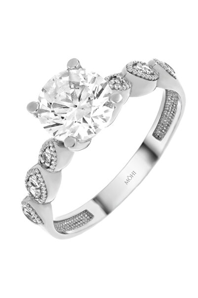 MOHI Fine Jewellery Inel de logodna din aur alb de 14k