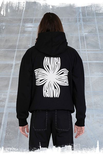 ISNURH FLOWER SWEATSHIRT - ISNURH - BLACK, M