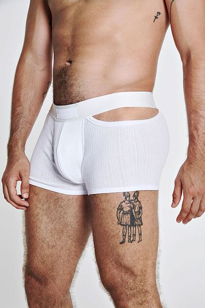 LOUIS GABRIEL NOUCHI SIGNATURE BOXERS - LOUIS GABRIEL NOUCHI - WHITE, S