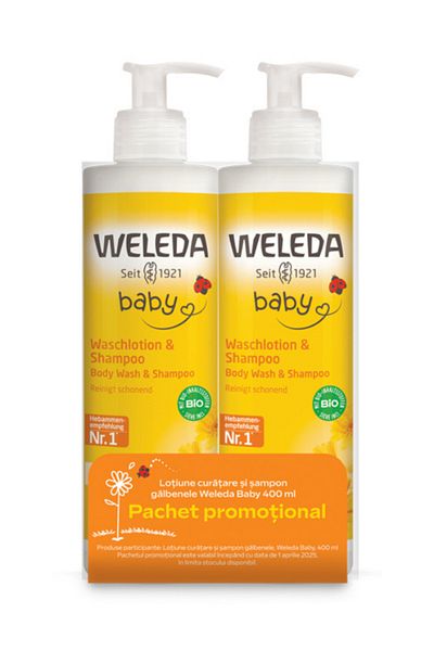 Weleda Baby Pachet Baby lotiune de curatare & sampon