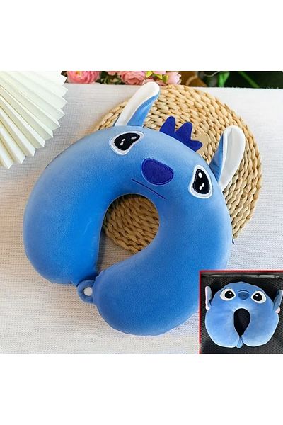 TetraRosa Girl Boy Travel Pillow with Cartoon Character Design