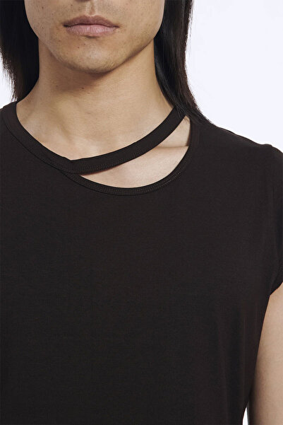 LOUIS GABRIEL NOUCHI LYOCELL SHORT SLEEVES - LOUIS GABRIEL NOUCHI - BROWN, XS