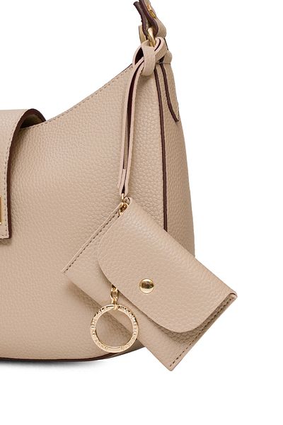 U.S. Polo Assn. Beige-Burgundy Women's Shoulder Bag Us25546