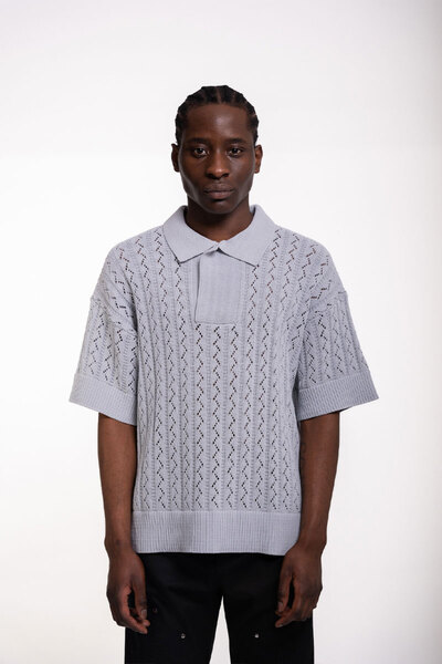 ISNURH TRICOU POLO AURORA - - GRI, XL