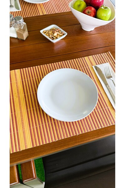 Alezy 586 Göreme Melamine Thermostar International Service Plate 21 cm White