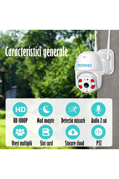 REVOSE Video Surveillance Camera ™ 5mp 2560x1920, Dedicated Application, 32gb Micro Sd Card Included