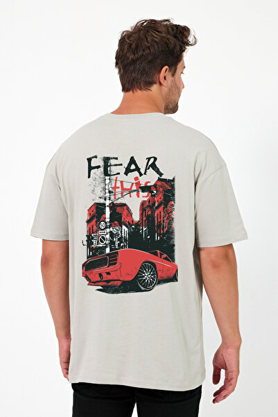 Windy Island Ανδρικό μπλουζάκι με λαιμόκοψη με τύπωμα oversized