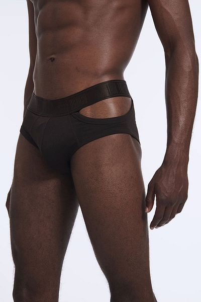 LOUIS GABRIEL NOUCHI BRIEF SIGNATURE LYOCELL - LOUIS GABRIEL NOUCHI - BROWN, XL