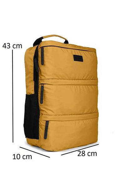 KAFF Yellow Waterproof Fabric Multi-Eye Sports Daily Backpack -1012