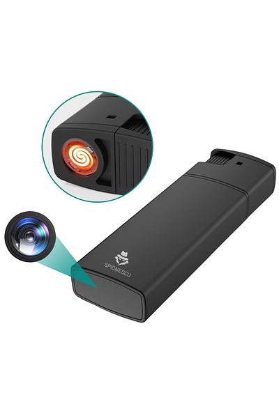 Spionescu Lighter with hidden camera, real electric ignition function, Full HD 1080p video recording