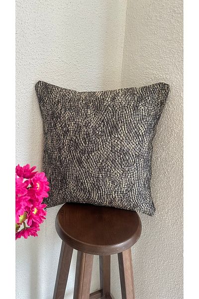 Decamor home Black Gold Glitter Living Room Throw Pillow Cover