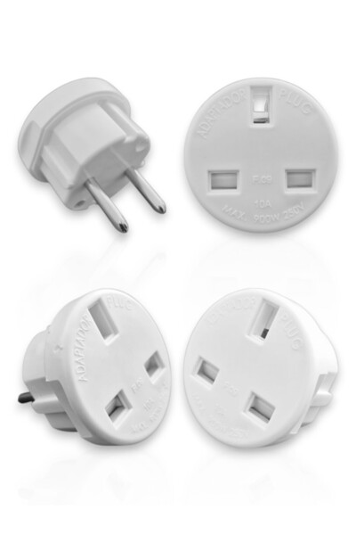 optana 1 Adet İngiliz Fiş Adaptörü İngiltere Türkiye Priz Dönüştürücü Çevirici