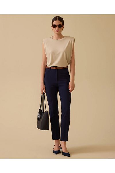 SEÇİL Buttoned Slit Detailed Trousers