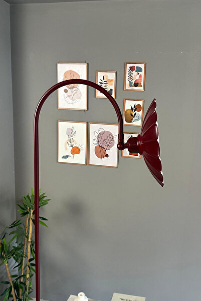 Bamyum Vişne Çürüğü Lambader Modern Dekoratif Metal Oturma Odası Çalışma Odası Zemin Lambası