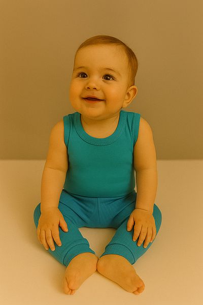 MYZİ STORE Children Baby Girl/Boy “Unisex” 100% Cotton Baby Set – 2-Piece Combination (Body + Pants)