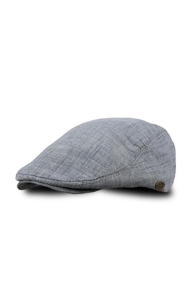 Belifanti Collection Summer Linen London Hat Cap Gray