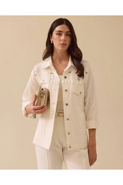 SEÇİL Stone Detailed Buttoned Jacket