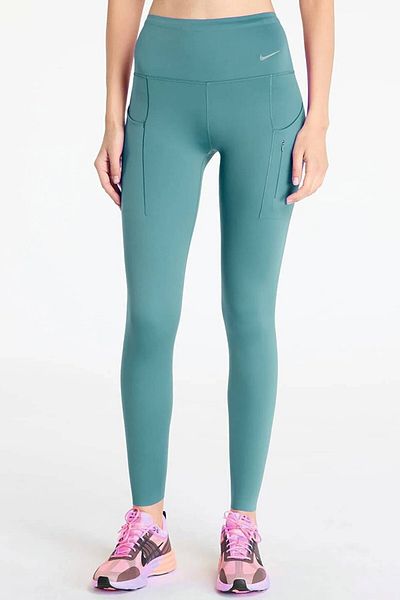 Nike Trainng Go Dri Fit Infinalock High Rise 7/8 Leggings 6 Pockets Recovery High Waisted Reflector