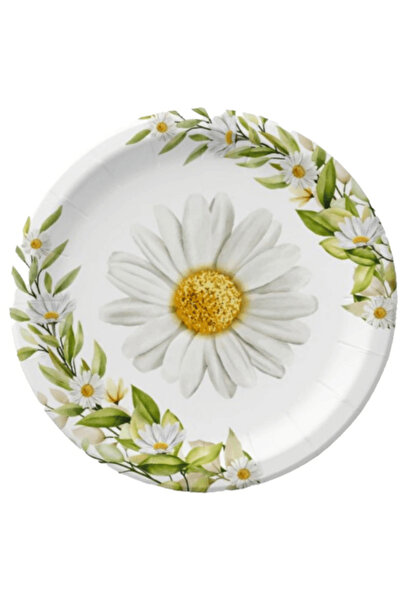 Adana Pasta Malzemeleri TABAK PAPATYA 8 ADET 23 CM BRS-TBK-14