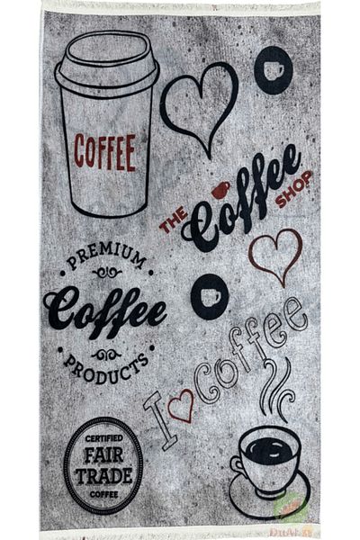 Dualhome Kitchen Rug Ritmo Grey, 100x150 cm, Modern - 100x150 cm, rectangle, Grey