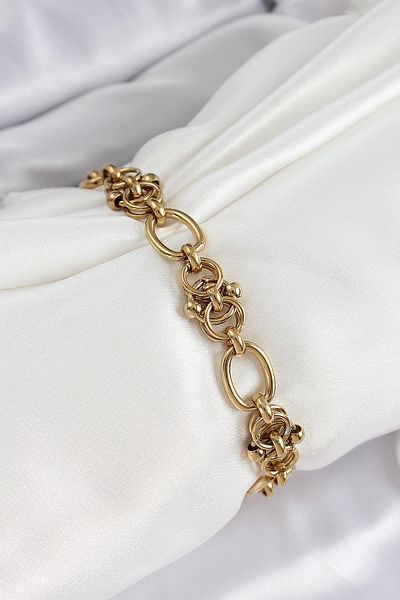 BESKAR 316L Steel Gold Color Chain Women's Bracelet