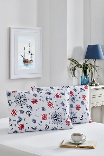 MARLA HOME Fete de pernă din 2 piese |   Seria Printesa |   Cu fermoar |   Bumbac |   50x70 cm