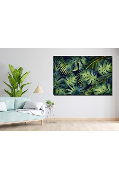 ESLEM DEVE TABANI (MONSTERA) KANVAS TABLO