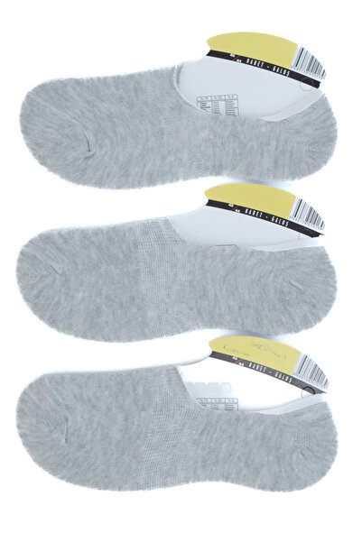 Ottoland Men's Summer Ballerina Socks Cotton 3-Piece Lombetti Model Anti-Sweat Anti-Slip No Odor