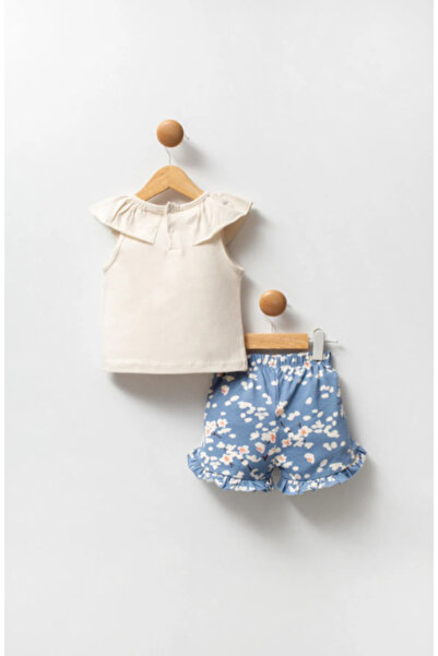 U.S. Polo Assn. U.S. Polo Assn. Usb2391 Ecru Girl's 2-Piece Set