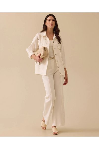 SEÇİL Stone Detailed Buttoned Jacket
