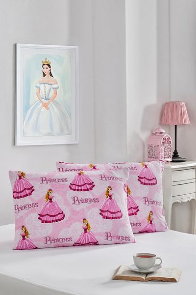 MARLA HOME Fete de pernă din 2 piese |   Seria Printesa |   Cu fermoar |   Bumbac |   50x70 cm
