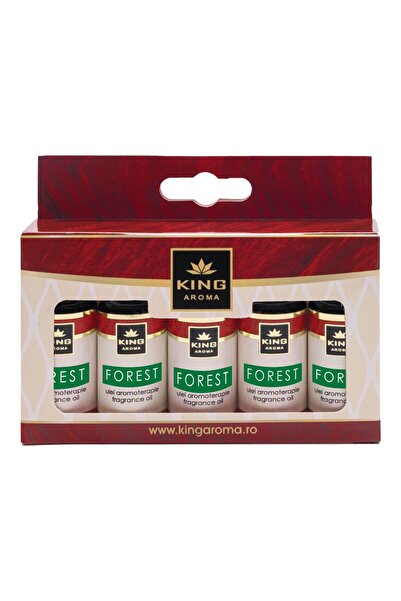 KingAroma Pachet 5 uleiuri parfumate aromaterapie KING Aroma® FOREST, 10ml