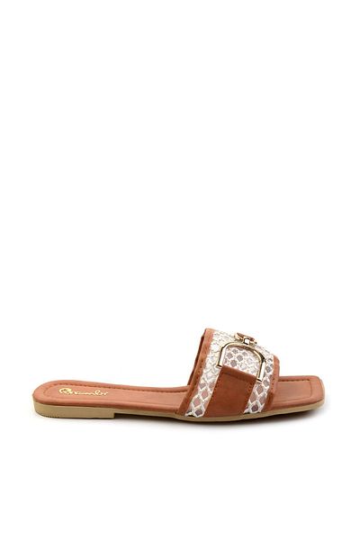 Bambi Beige Women's Slippers K04101000909