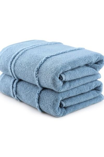 Hobby home collection Set 2 prosoape 50x90 cm bumbac 100% microcoton, Hobby Home, Arden Bleu