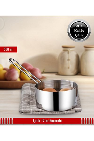 Stell&More Steel Kaçerola Sauce Bowl Milk Bowl 12cm
