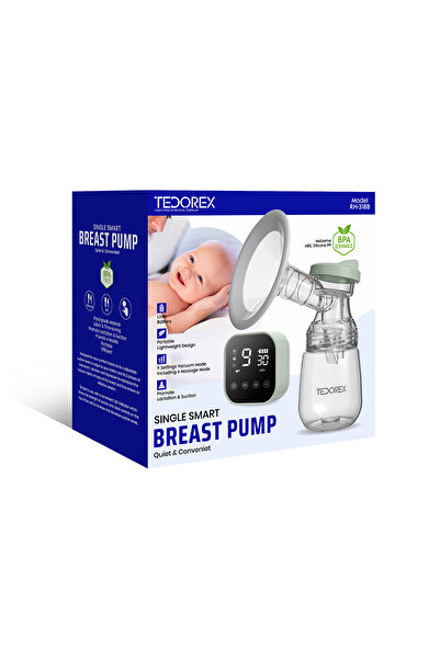 Genel Markalar Tedorex Taşınabilir Elektrikli Göğüs Pompası Tekli Süt Sağma Pompası Ultra Sessiz RH-318