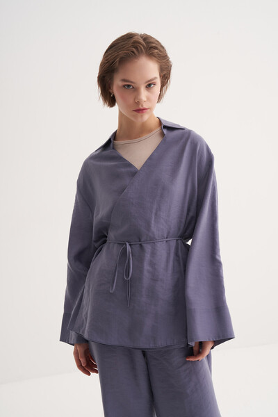 VESNA Bağlamalı Anvelop Gömlek