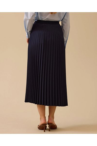 SCL Elastic Waist Pleated Skirt