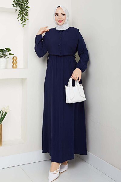 benguen Φόρεμα με γιλέκο Navy Blue 4735