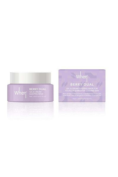 When Gel & Cream Night Mask, Dual Berry, When Beauty, 50 ml